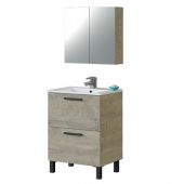Mobile bagno Derby 80x60x45cm rovere Alaska (Da Montare)
