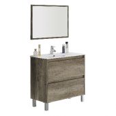 Mobile bagno Dakota/Drake 2 cassetti 80x80x45cm Nordik (Da Montare)