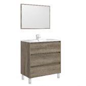 Mobile bagno Dakota/Drake 3 cassetti 86x80x45cm Nordik (Da Montare)