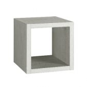 Pensile a giorno sospeso 20x22,5x20cm olmo bianco - Unika