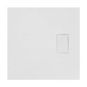 Piatto doccia quadrato bianco 80x80cm - Stone Essence Slim