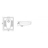 Vaso alla turca 410x520x190mm - Linpha