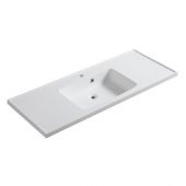 Lavabo a consolle mobile bagno 80x45cm vasca a sinistra - Lc24