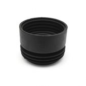 Prolunga wc in gomma nera per braghe 100/110mm