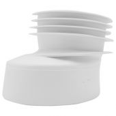 Prolunga wc in pvc eccentrica 90-100mm