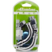 Curvette sottolavabo a 90° completa 1/2 x 3/8 10mm 2 pz