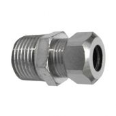 Nipples bicono cromato per cannette sottolavabo 1/2 x 3/8 10mm