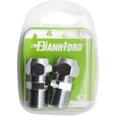 Nipples bicono cromato per cannette sottolavabo 1/2x3/8 10mm 2pz