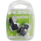 Raccordi MF con dadi conici cromati 3/8x3/8 10mm 2pz