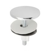 Copriforo per lavabo in ottone tipo pesante cromo