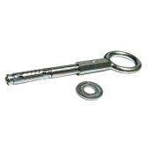 Fissaggio Golfare in acciaio con stelo esagonale ancoraggio 130mm