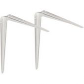 Mensole nervate bianche 125x150mm 2pz