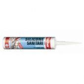 Silicone sanitario acetico Fischer resistente alla muffa bianco