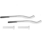 Mensole schiacciate per radiatori in alluminio 12x170mm 2pz