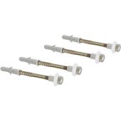 Fissaggi zincati verticali per wc e bidet M6x80mm 4 pz