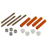 Fissaggi per wc e bidet con tassello arancione 6x80mm 4 pz