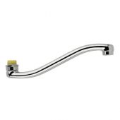 Canna per lavello ovale "S" completa 25cm
