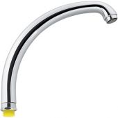 Canna per lavello similfusa lunga 20cm cromo