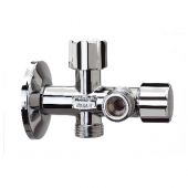 Rubinetto sottolavabo Dual N+S 1/2" con rosone VA Albertoni