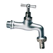 Rubinetto da giardino portagomma in ottone cromato/sabbiato 3/4" (dn 20)