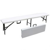 Panca pieghevole in plastica 180x28x44cm