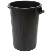 Bidone in plastica senza coperchio 100lt 53x66cm