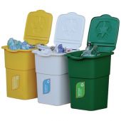 Pattumiera raccolta differenziata set 3 pz