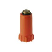 Tappo di collaudo impianto con filetto in ottone 1/2 blu