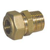 Raccordo diritto o-ring M conico per gas 1" x28mm