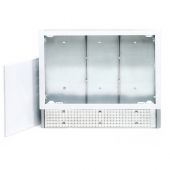 Cassetta in metallo regolabile in altezza e profondità 850x670x120mm
