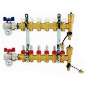 Collettore di distribuzione senza by pass 3 vie
