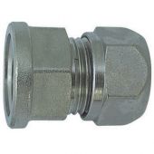 Raccordo diritto F per tubo multistrato a stringere Tiemme 1" x26mm