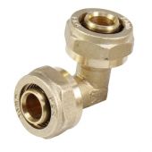 Gomito a 90° FF 16mm per tubo multistrato a compressione