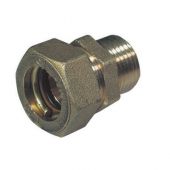 Raccordo diritto o-ring M conico 3/4 x18mm per tubo multistrato a stringere