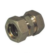Raccordo diritto intermedio doppio o-ring 10mm per tubo multistrato a stringere