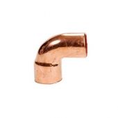Curva in rame MF 90° raggio stretto 14mm per tubo rame a saldare