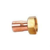 Mezzo bocchettone rame FF con dado girevole 3/4 x 14mm
