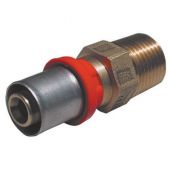 Raccordo diritto M 1/2 x16mm conf per tubo multistrato a pressare