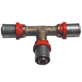 Raccordo a tee 32x32x32mm per tubo multistrato a pressare