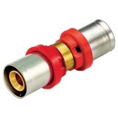 Raccordo press diritto doppio Compact 26x3,0mm per tubo multistrato a pressare