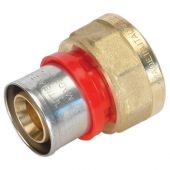 Raccordo press diritto F Compact 16x2,0mm - 1/2" per tubo multistrato a pressare