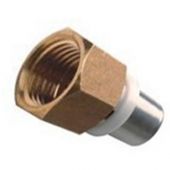 Raccordo diritto F 1/2x16mm per tubo multistrato a pressare