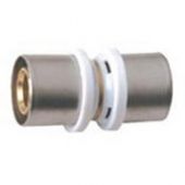 Raccordo diritto doppio 16mm per tubo multistrato a pressare Ibp