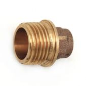 Nipples in bronzo diritto M 3/4 x22mm per tubo rame a saldare