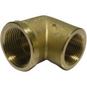 Gomito ridotto FF in ottone giallo 3/4" x 1/2