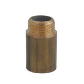 Prolunga in barra ottone 1/2" x100mm gialla