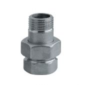 Raccordo diritto 3 pezzi nichelato 1/2"