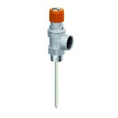 Valvola di sicurezza combinata per impianti solari 10 bar - 1/2M x 1/2F