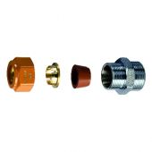 Nipples M completo di kit di tenuta per impianti solari 3/4 x16mm
