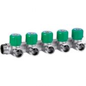 Collettore di distribuzione 5 derivazioni regolabili 3/4"